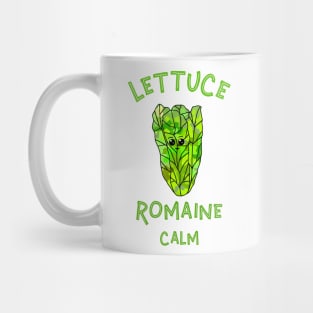 Funny Food Romaine Lettuce Veggie Pun Mug